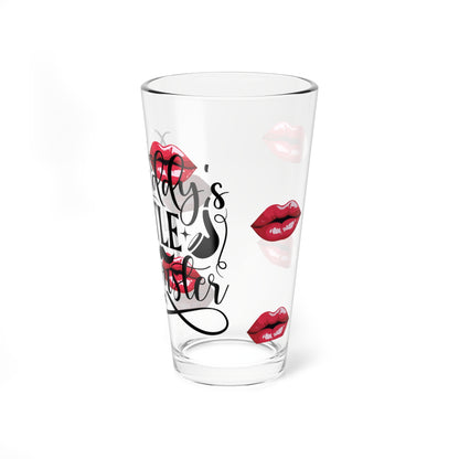 Daddy's Little Monster Mixing Glass | 16oz Barware for Parties, Gifts, and Home Entertaining