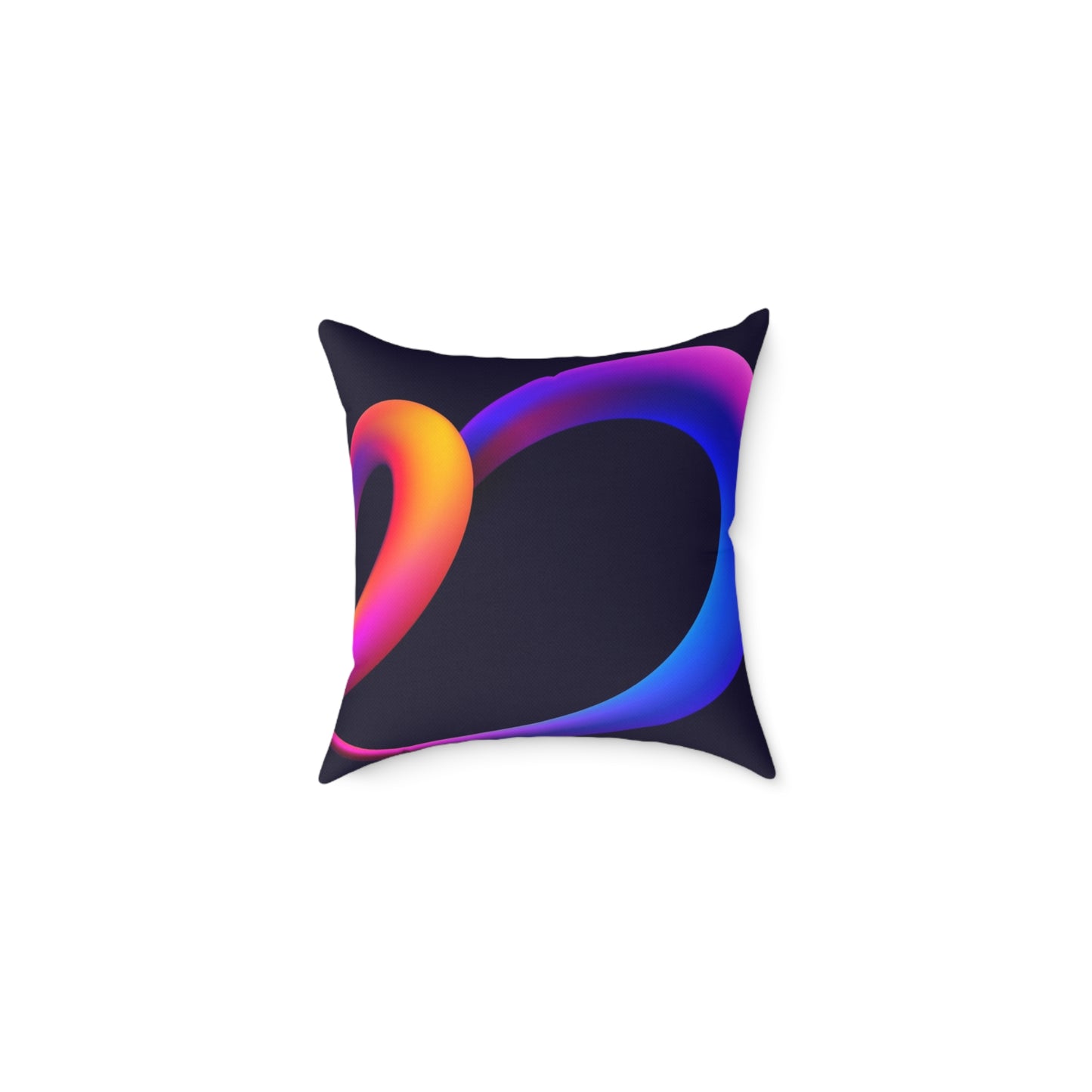 HeartMuse Modern Art Pillow | Abstract Heart Throw Cushion, Vibrant Home Accent, Valentine's Day or Anniversary Gift