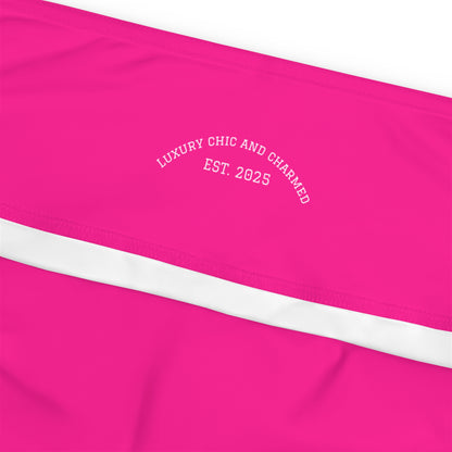 EssentialEase Plus Size Pink Leggings – Bold Simplicity, Everyday Comfort, Effortless Style