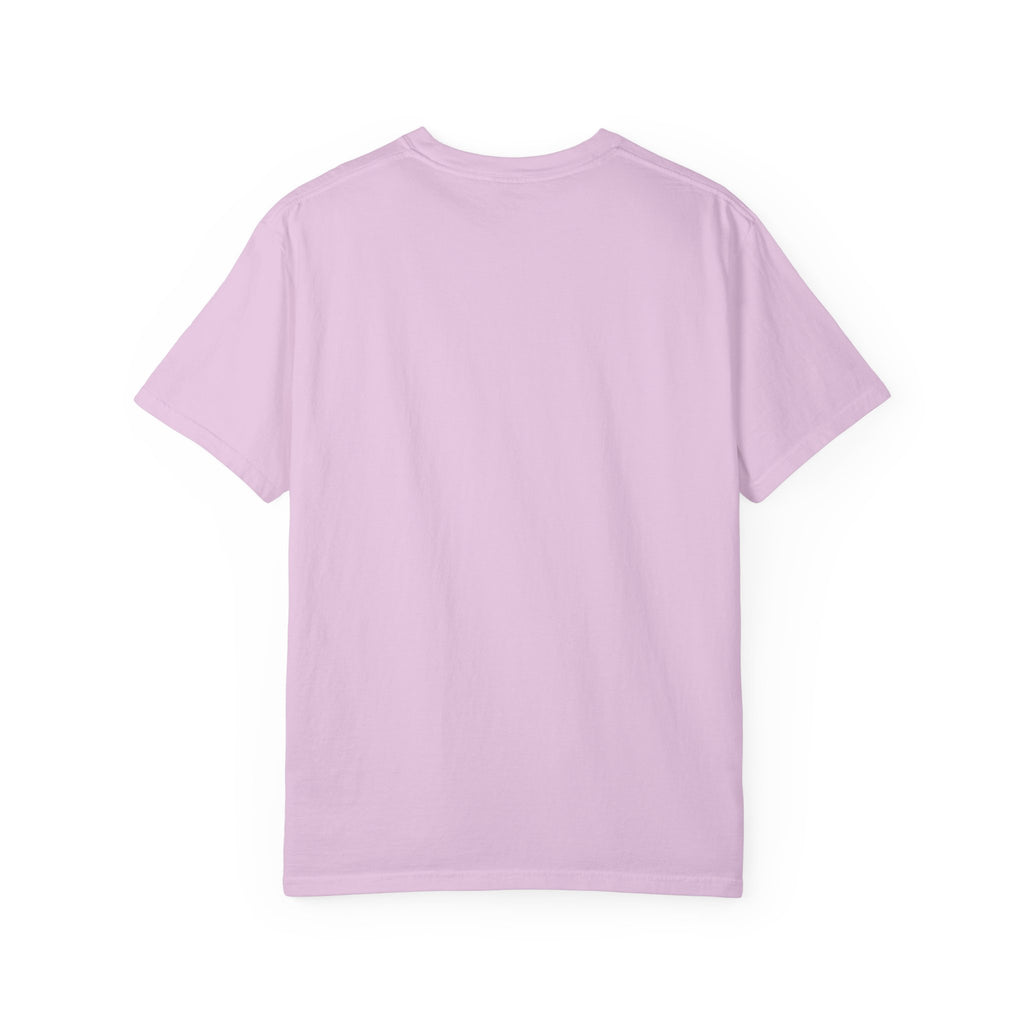 Futuristic Metal Emblem Graphic T‑Shirt