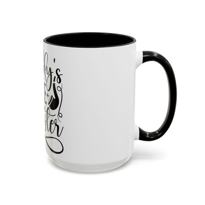 Daddy's Little Monster Coffee Mug | Funny Gift for Dads, Father’s Day Mug, Baby Shower Surprise, Family Drinkware
