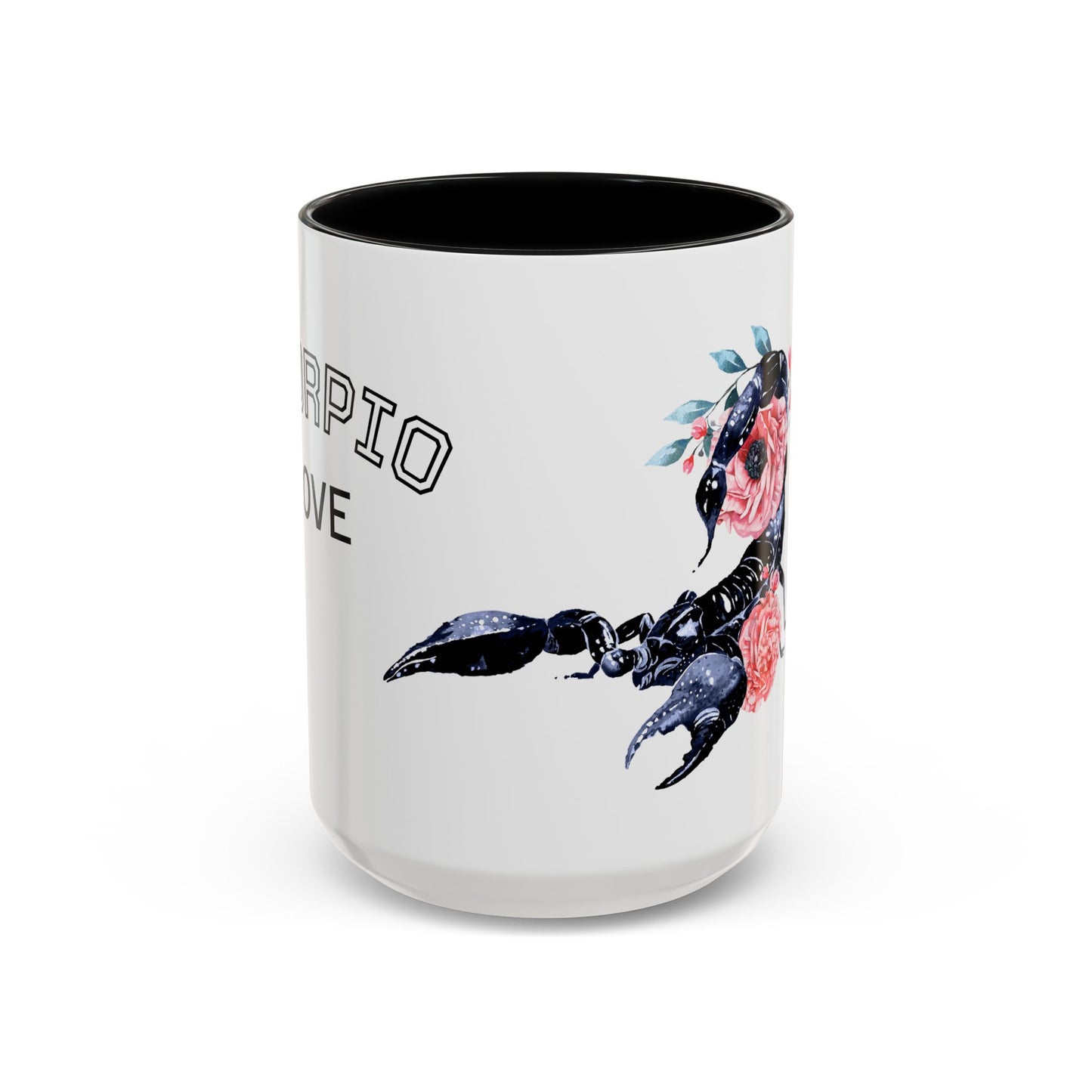 “Scorpio Bloom” Floral Accent Coffee Mug