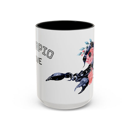 “Scorpio Bloom” Floral Accent Coffee Mug