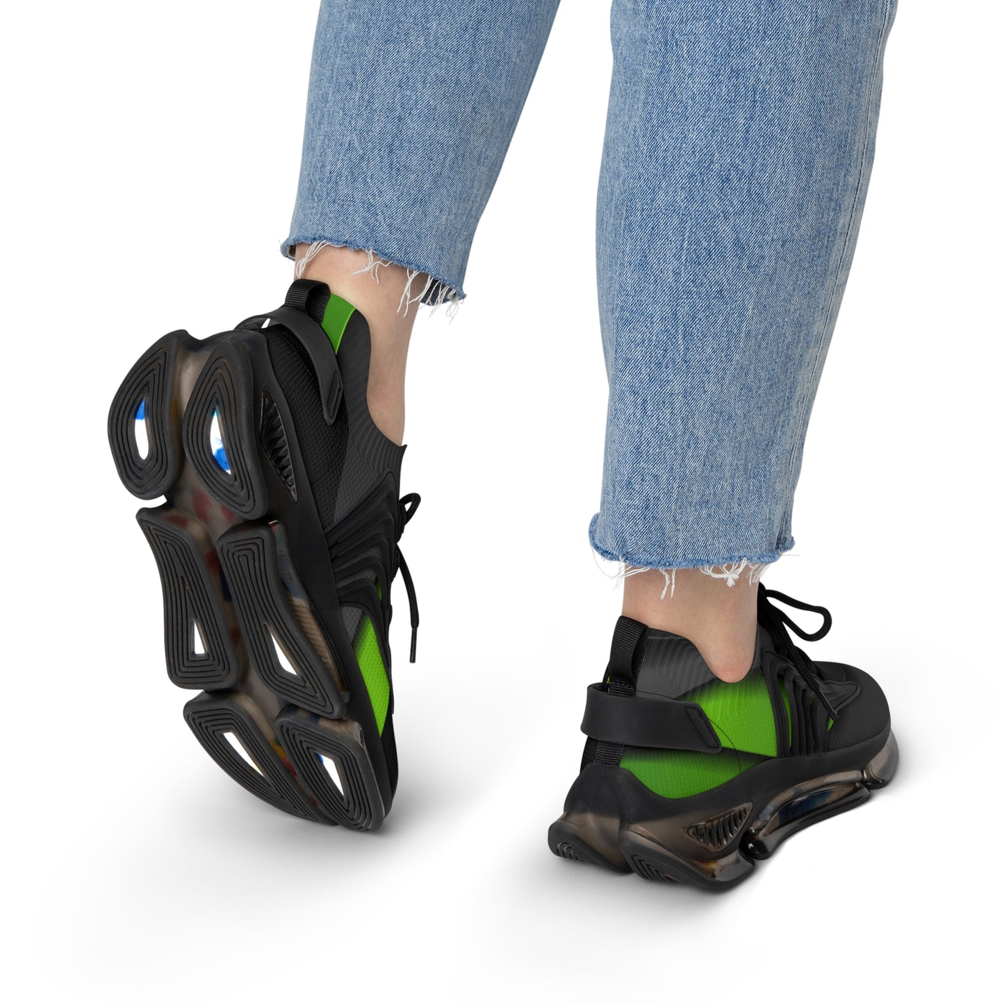 💚🖤 Neon Drip Mesh Runners Women's Trendy Mesh Sneakers | Lightweight, Bold Comfort | Spring/Summer Footwear & Gift Idea
