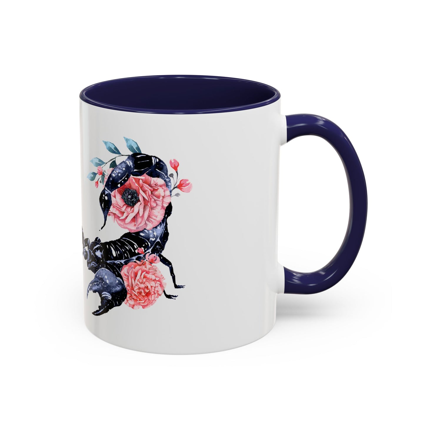 “Scorpio Bloom” Floral Accent Coffee Mug