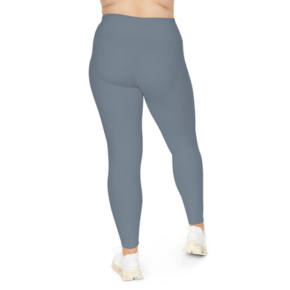 EssentialEase Plus Size Gray Leggings – Comfortable Fit, Everyday Style, Total Confidence