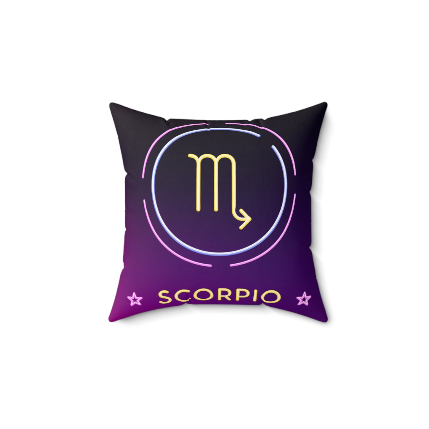 Scorpio Faux Suede Pillow - Zodiac Decor for Astrology Lovers