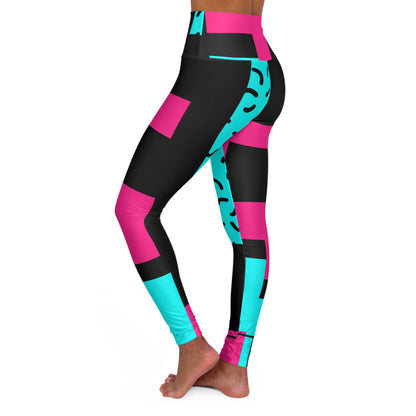 Electric Bloom High Waisted Leggings