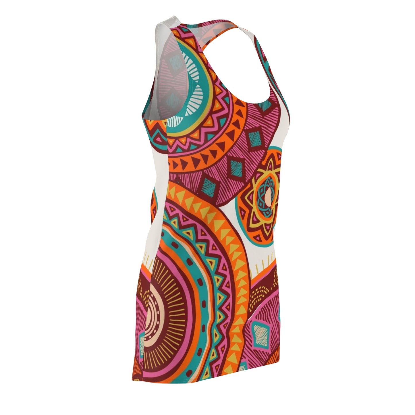 Colorful Boho Racerback Dress — Summer Festivals, Beach Days & Resort Style