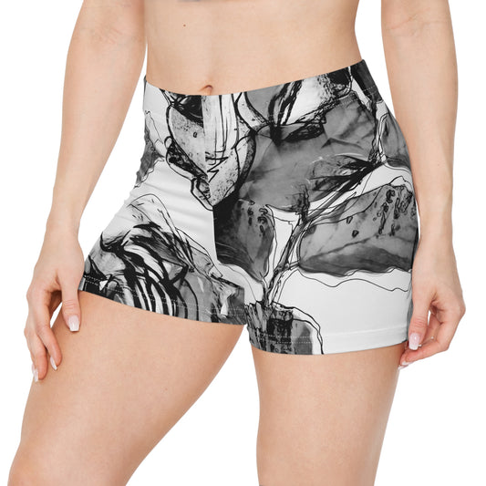 Black Floral Women’s Matching Shorts