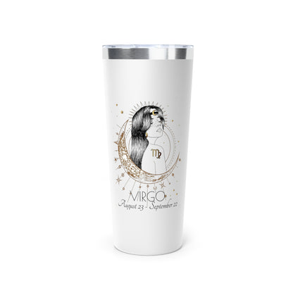 Zodiac Luxe – Virgo Tumbler (22oz Copper Vacuum Insulated)