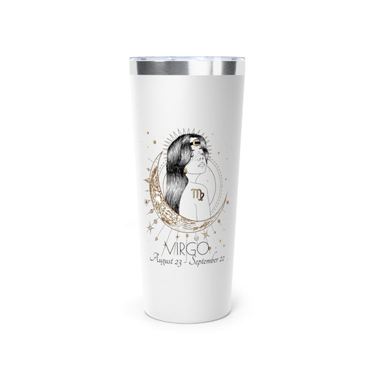 Zodiac Luxe – Virgo Tumbler (22oz Copper Vacuum Insulated)