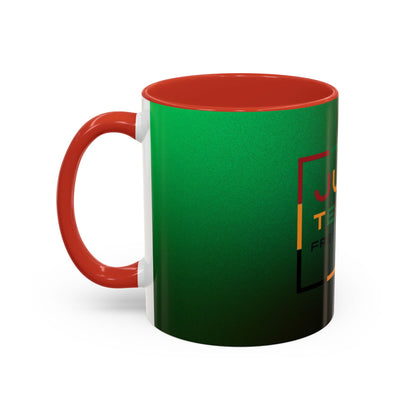 Juneteenth Accent Coffee Mug - Celebrate Freedom, Gift for Black History Month, Unique Housewarming Gift, Colorful Mug for All Occasions