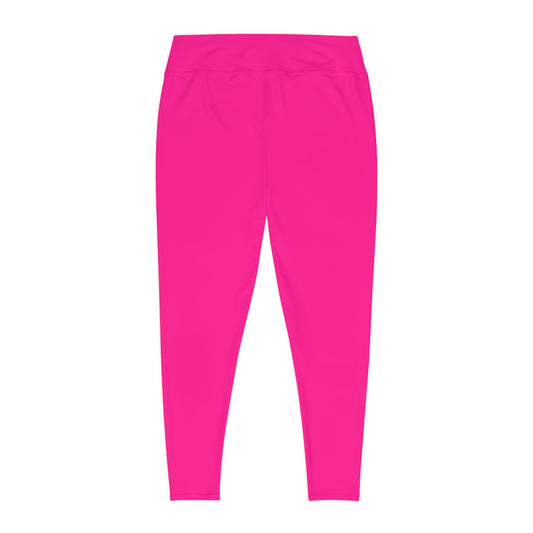 EssentialEase Plus Size Pink Leggings – Bold Simplicity, Everyday Comfort, Effortless Style