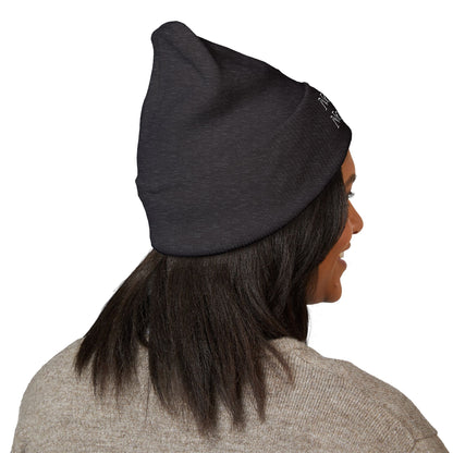 🖤 No Label. No Legacy – Cuffed Beanie Minimal words. Maximum energy.