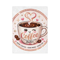 Cozy Coffee Lover Velveteen Blanket — Soft Plush Throw for Relaxing Days
