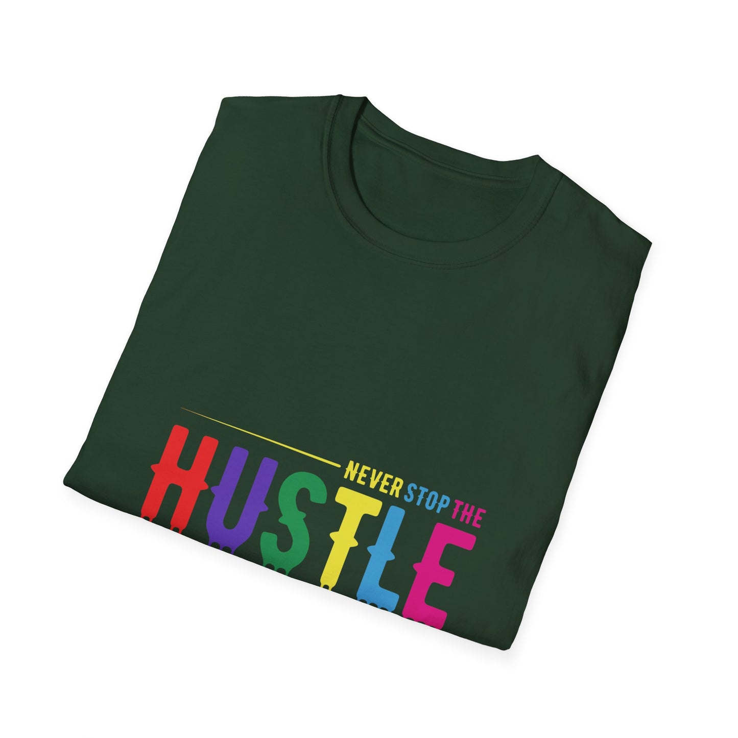 Colorful Hustle Tee – Soft T-Shirt for Entrepreneurs