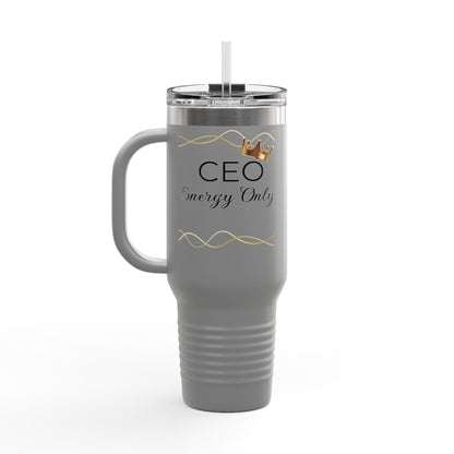Insulated Travel Mug - 'CEO Energy Only'
