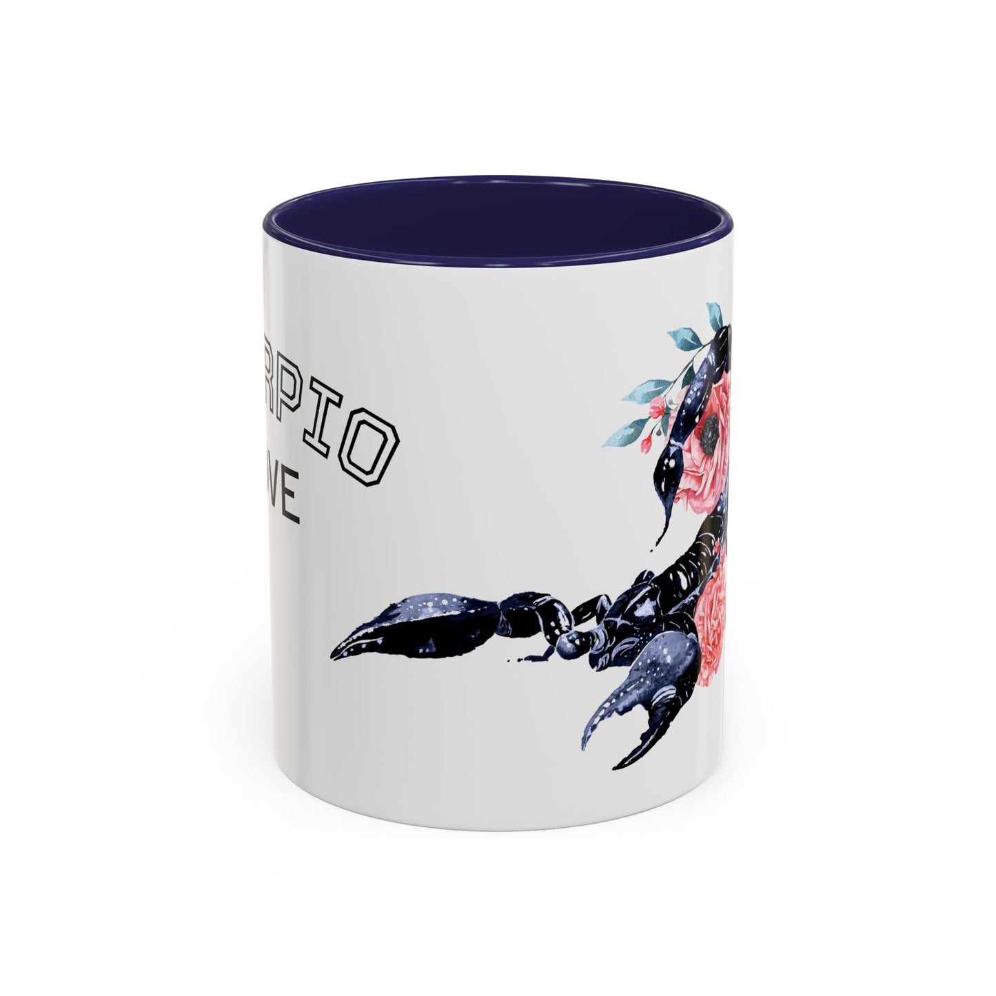 “Scorpio Bloom” Floral Accent Coffee Mug