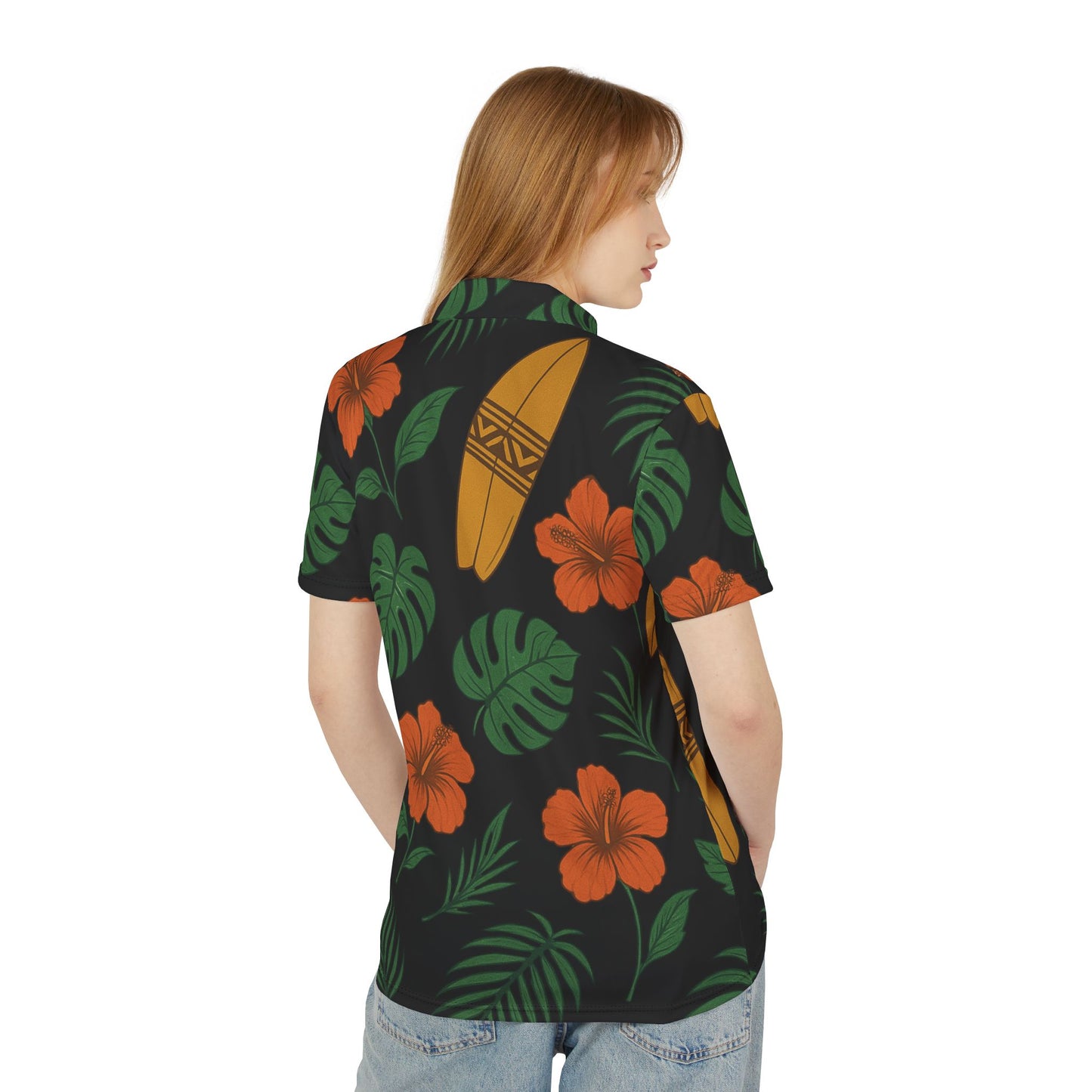 🌴 Tropical Bloom Polo Shirt – Summer Style with a Fresh Twist