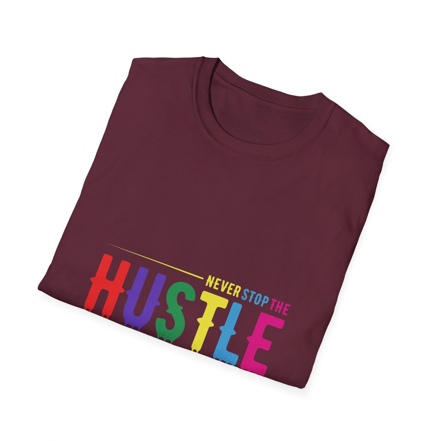 Colorful Hustle Tee – Soft T-Shirt for Entrepreneurs