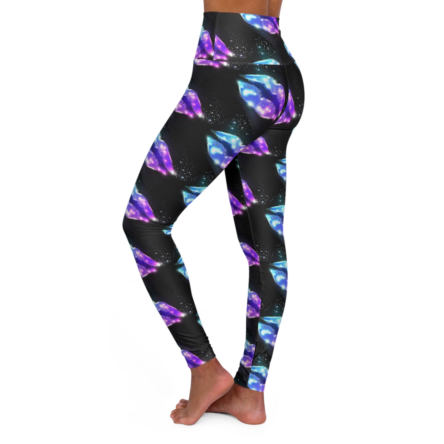 ✨ Cosmic High-Waisted Yoga Leggings Galaxy-Inspired Activewear | Bold Style for Workouts, Wellness & Everyday Glam