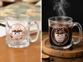 “Coffee Makes Everything Better” Engraved Glass Mug – 12.25 oz