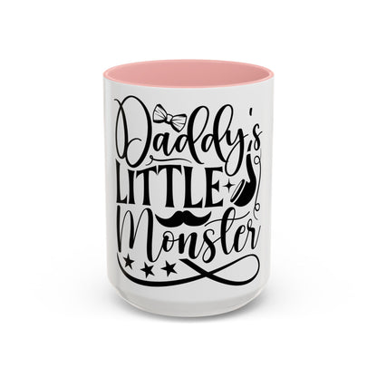Daddy's Little Monster Coffee Mug | Funny Gift for Dads, Father’s Day Mug, Baby Shower Surprise, Family Drinkware