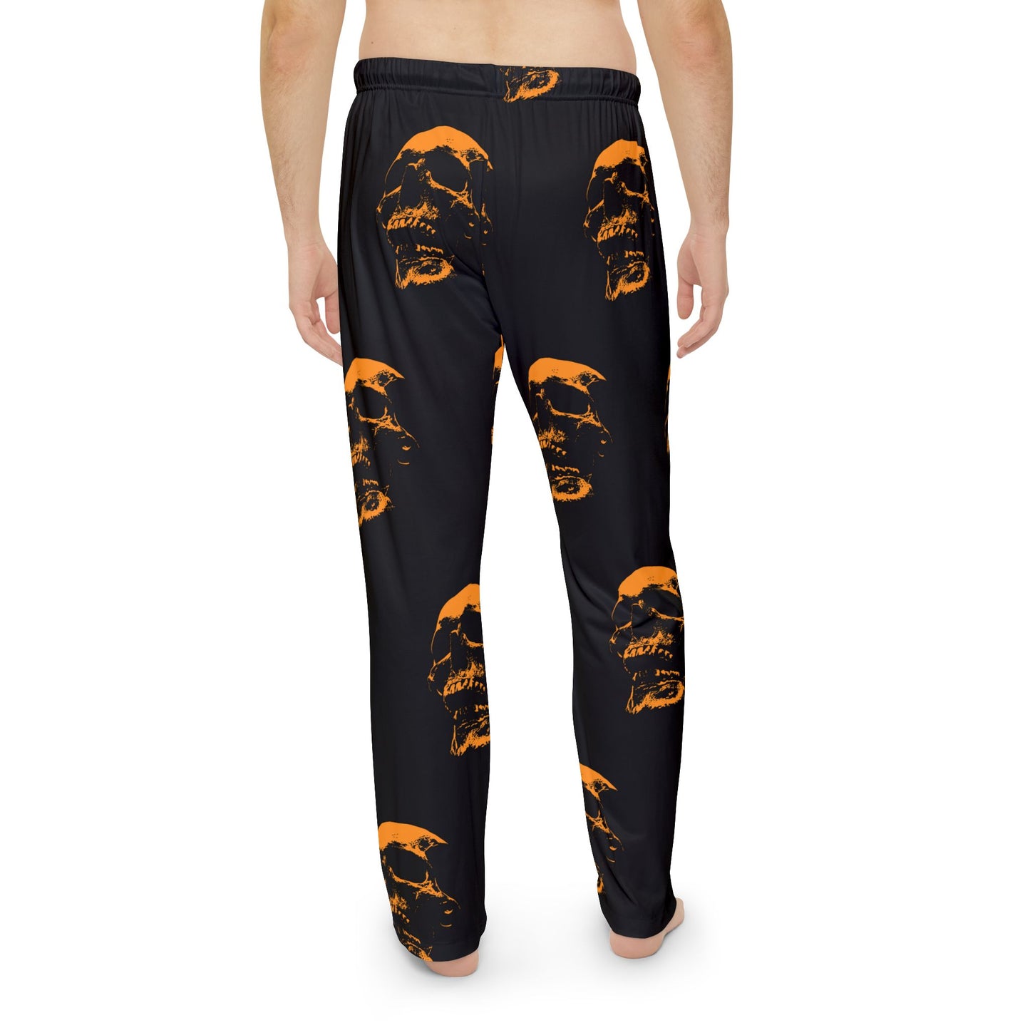 💀 Skull Print Men’s Pajama Pants – Bold Comfort for Laid-Back Days