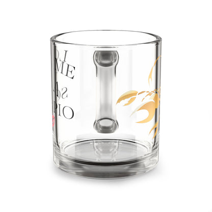 “Scorpio Charm” 10oz Glass Mug – Love Me & I’ll Scorpion Design