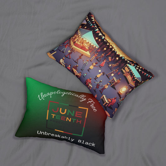 JoyGather Lumbar Pillow | Festive Cushion for Cozy Spaces, Boho-Inspired Home Accent, Thoughtful Holiday Gift