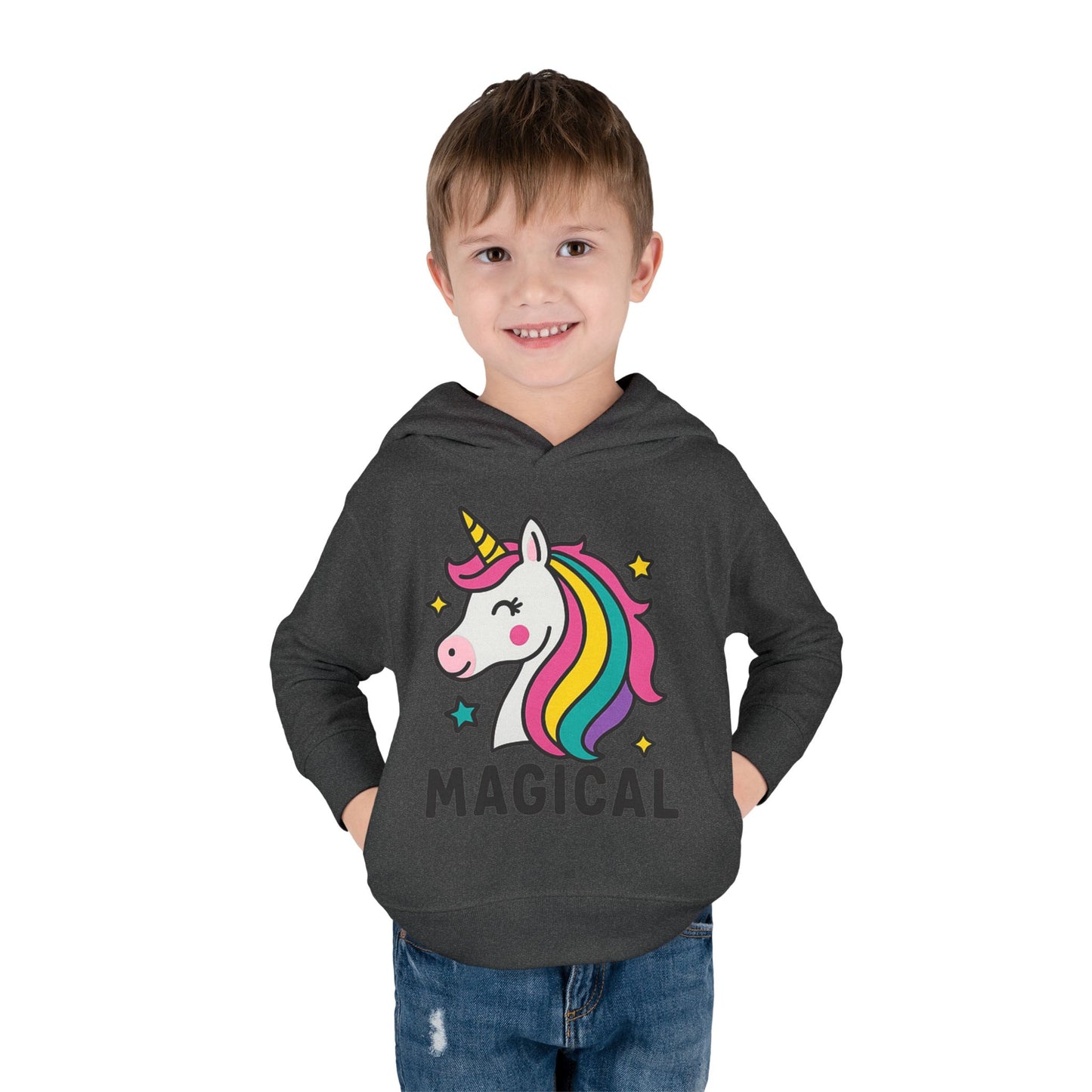 🦄 Magical Unicorn Toddler Fleece Hoodie Cozy & Cute Pullover for Toddlers | Perfect for Birthdays, School Days & Magical Moments