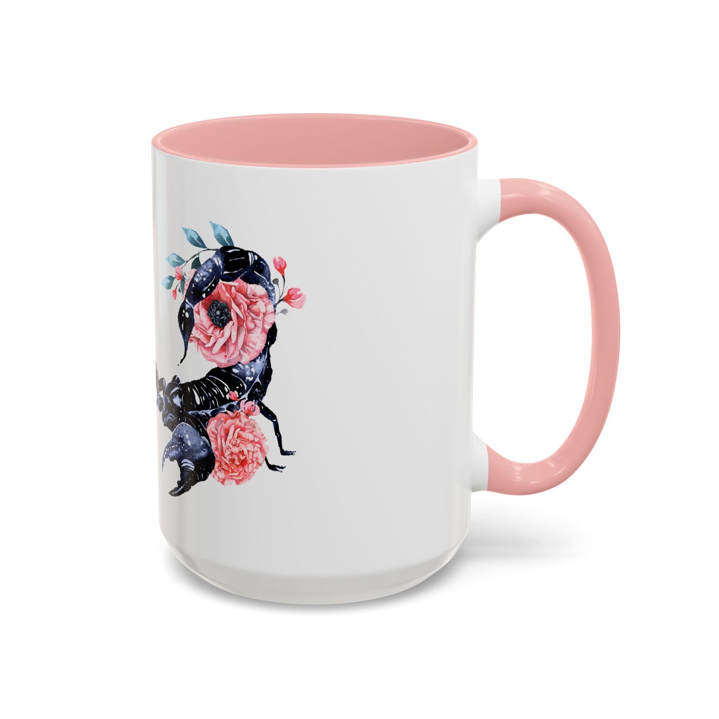 “Scorpio Bloom” Floral Accent Coffee Mug