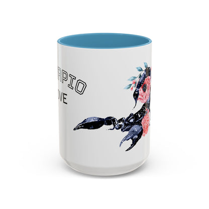 “Scorpio Bloom” Floral Accent Coffee Mug