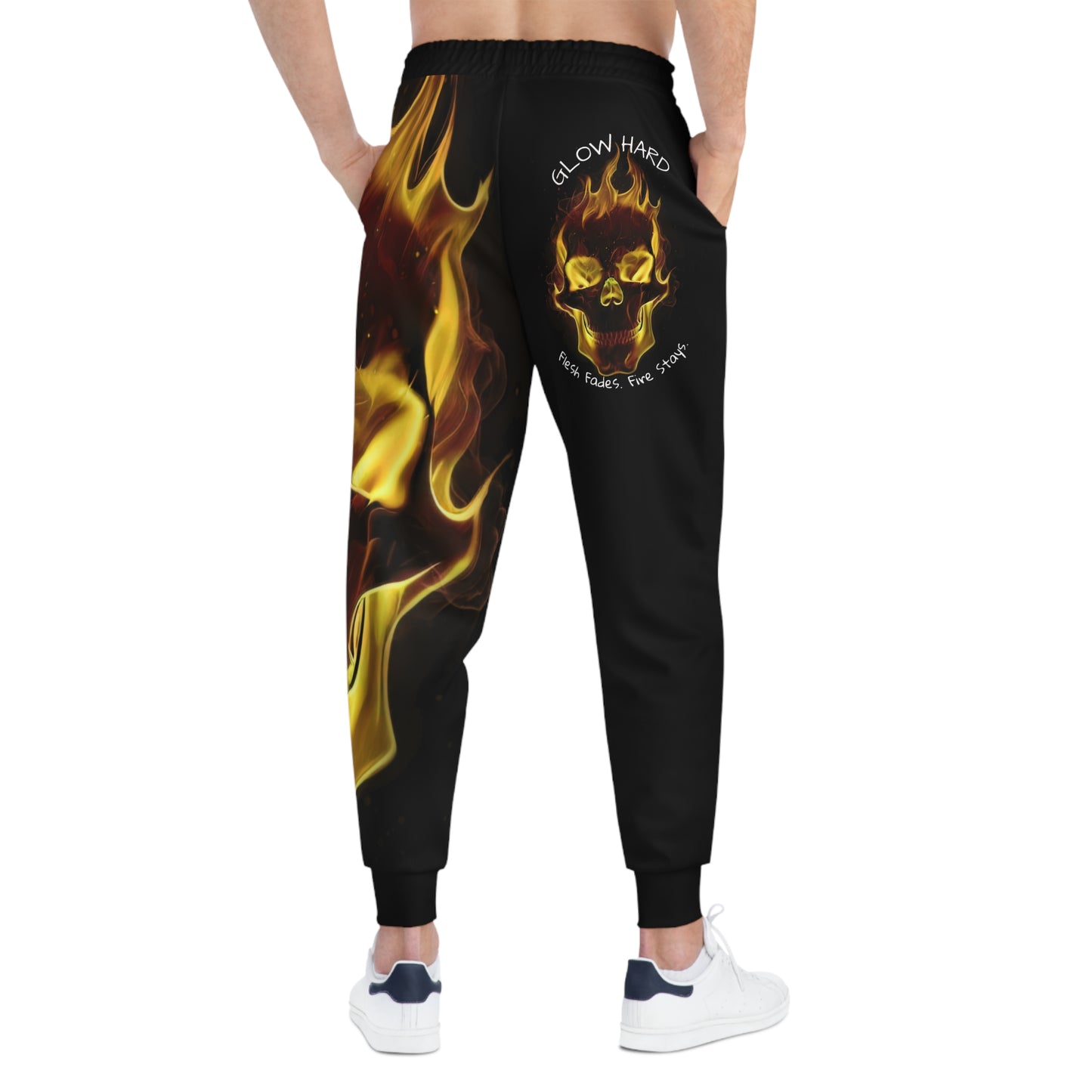 🔥 Fiery Skull Athletic Joggers – Where Bold Design Meets Everyday Drive