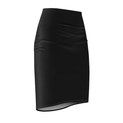 "Chic Control" Solid Black Pencil Skirt – Sleek, Confident, Timeless