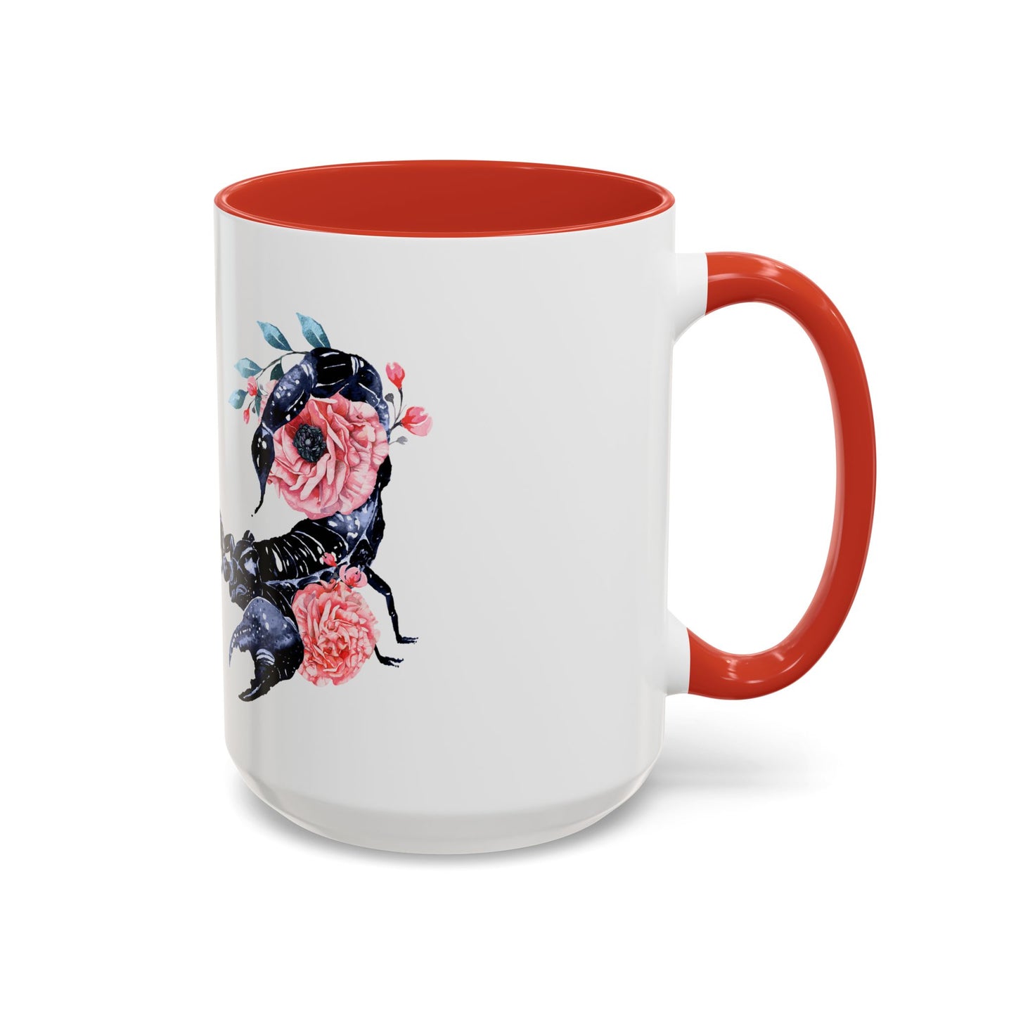 “Scorpio Bloom” Floral Accent Coffee Mug
