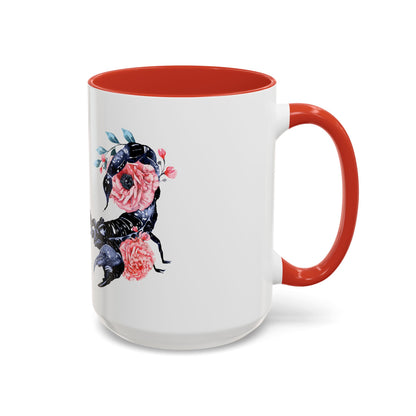 “Scorpio Bloom” Floral Accent Coffee Mug