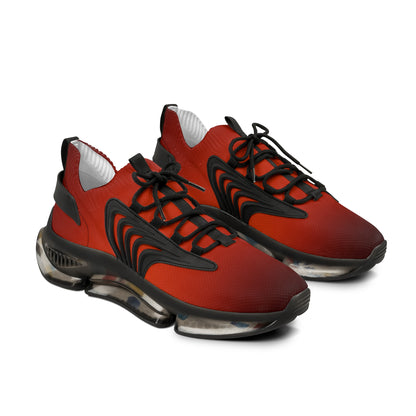 :  🔥 Fire Orange Mesh Sneakers for Men – Where Performance Meets Bold Style