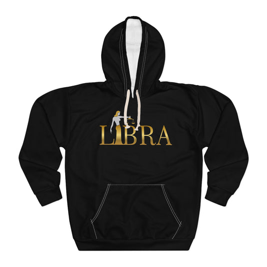 🌌 Libra Zodiac Men’s Pullover Hoodie | Astrology Gift | Celestial Wear | Horoscope Apparel | Star Sign Clothing ⚖️