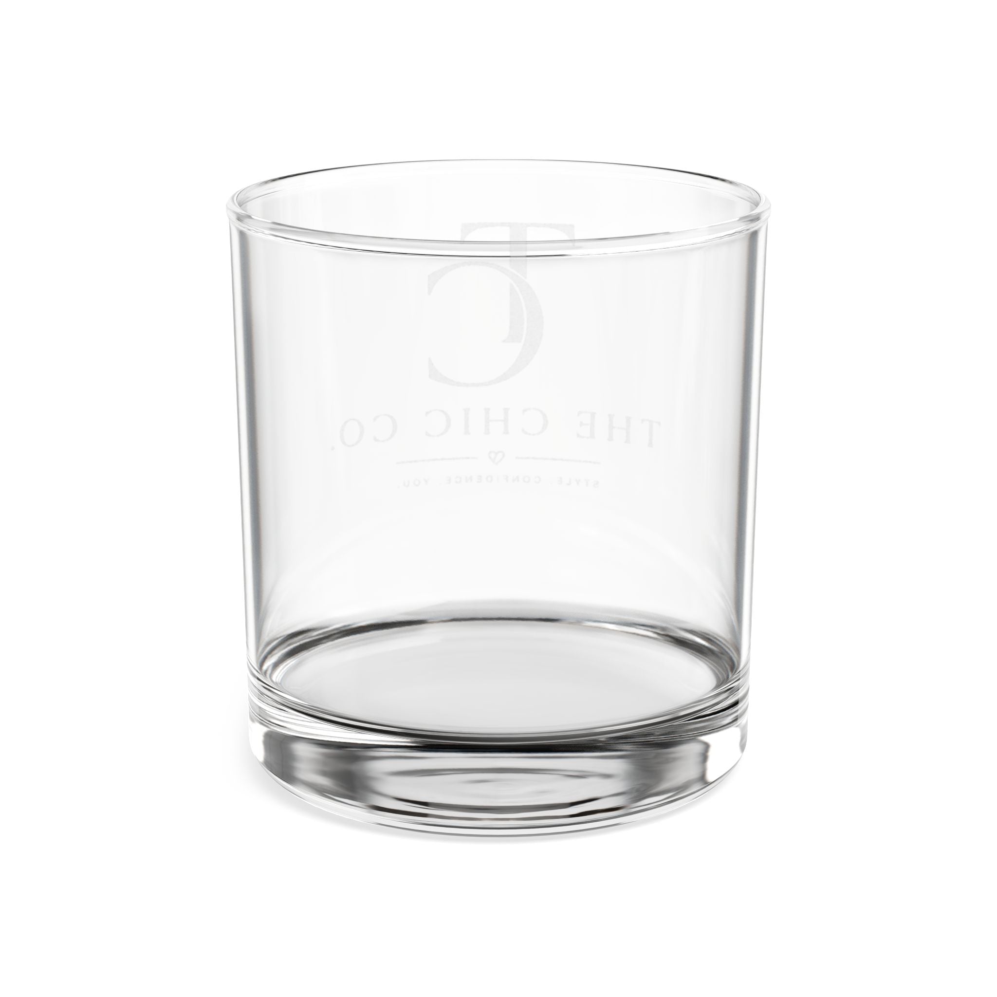 The Chic Co. Etched Whiskey Glass – 10.5 oz