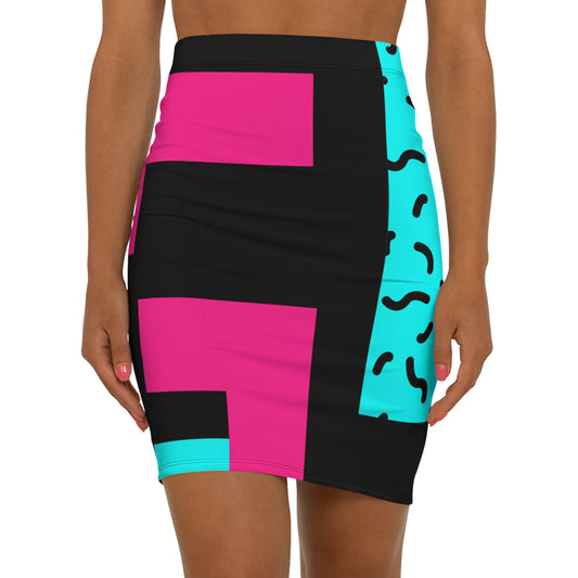 Bold Moves Mid-Waist Skirt