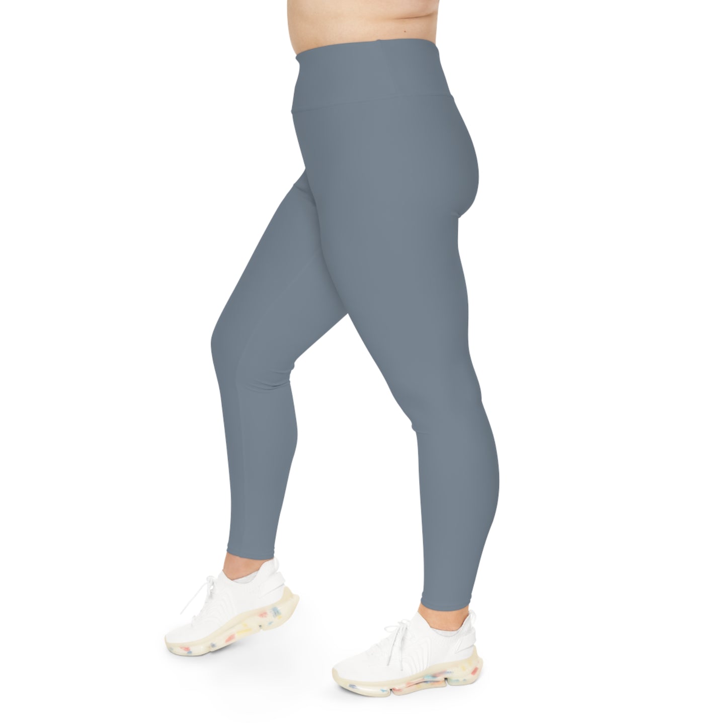 EssentialEase Plus Size Gray Leggings – Comfortable Fit, Everyday Style, Total Confidence