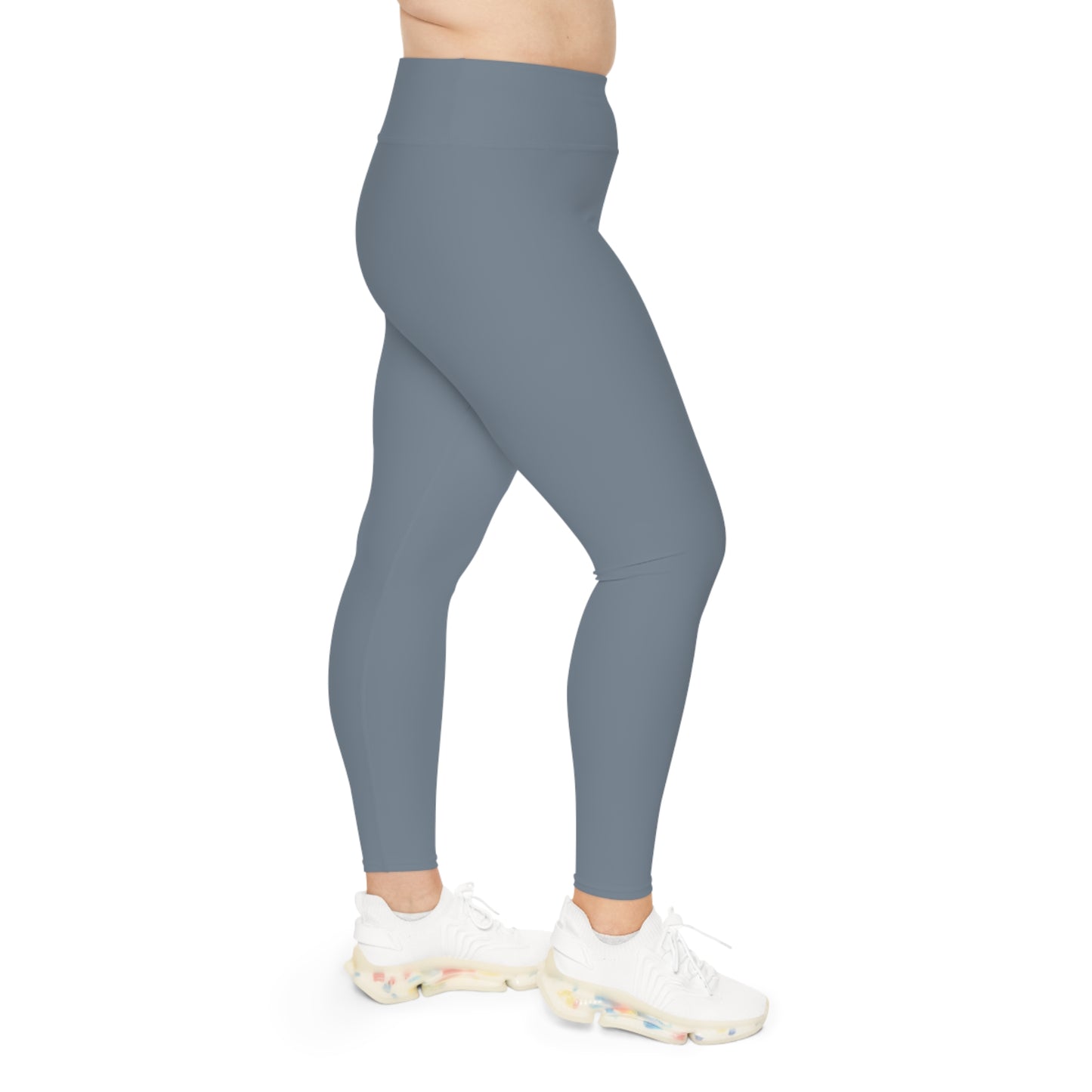 EssentialEase Plus Size Gray Leggings – Comfortable Fit, Everyday Style, Total Confidence