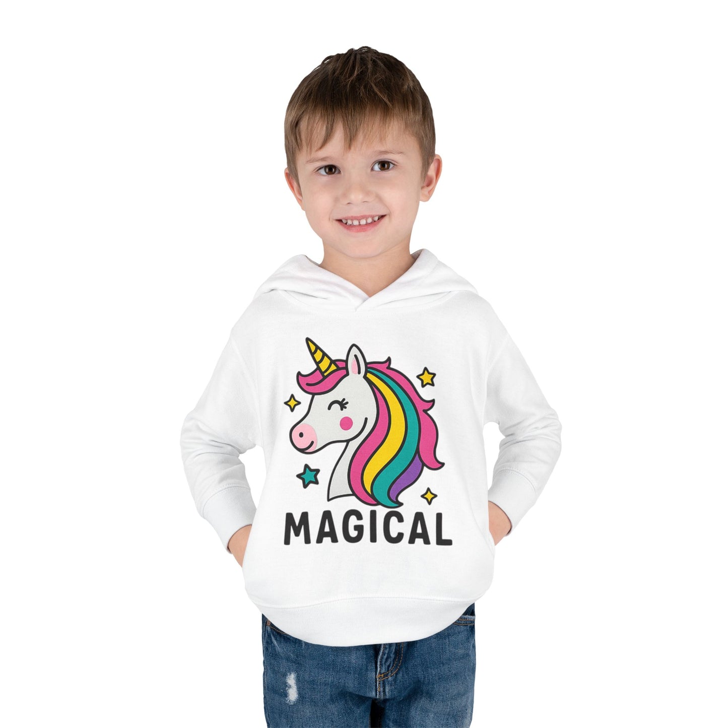 🦄 Magical Unicorn Toddler Fleece Hoodie Cozy & Cute Pullover for Toddlers | Perfect for Birthdays, School Days & Magical Moments