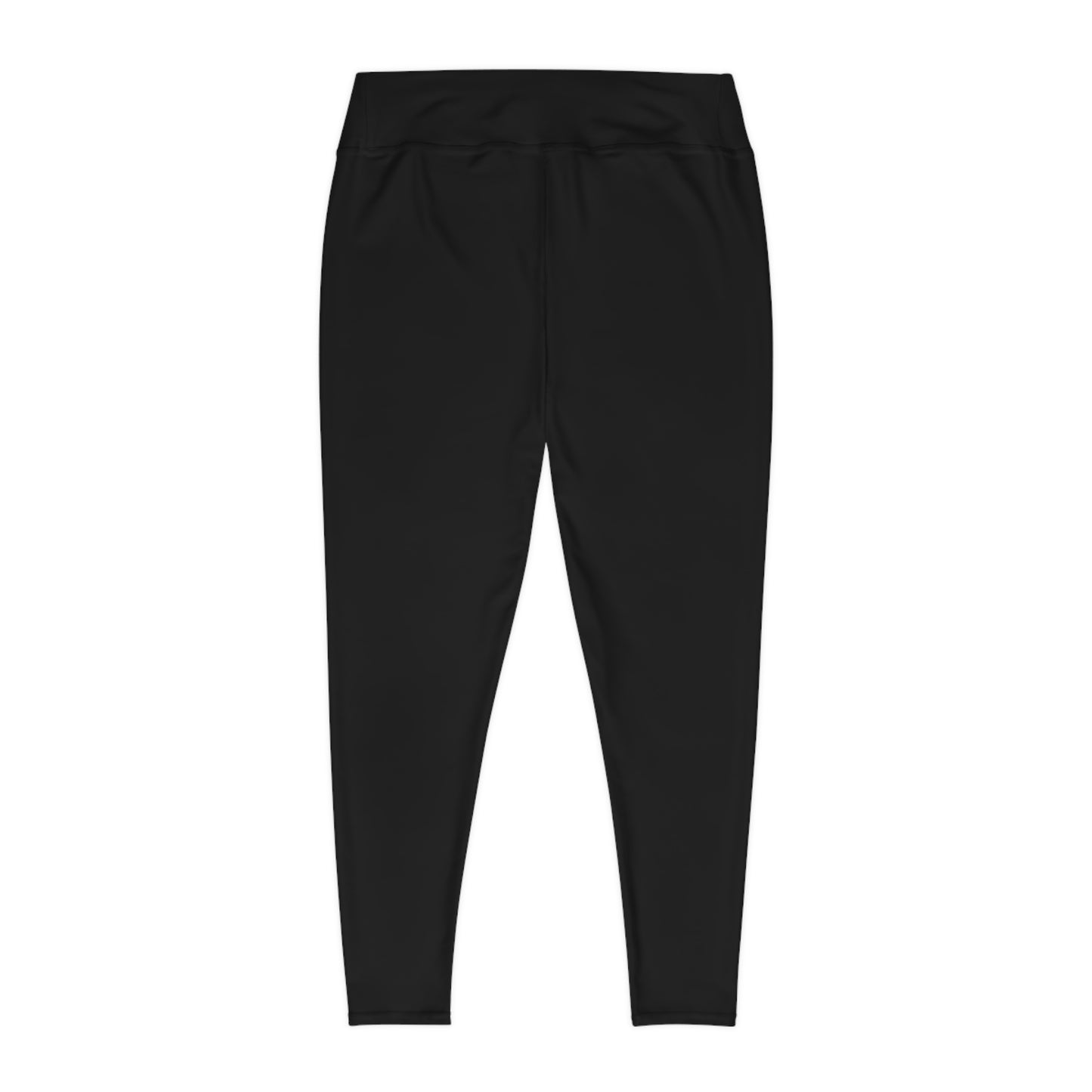 CurveFlow Plus Size Black Leggings – Classic Comfort, Effortless Fit, Everyday Essential