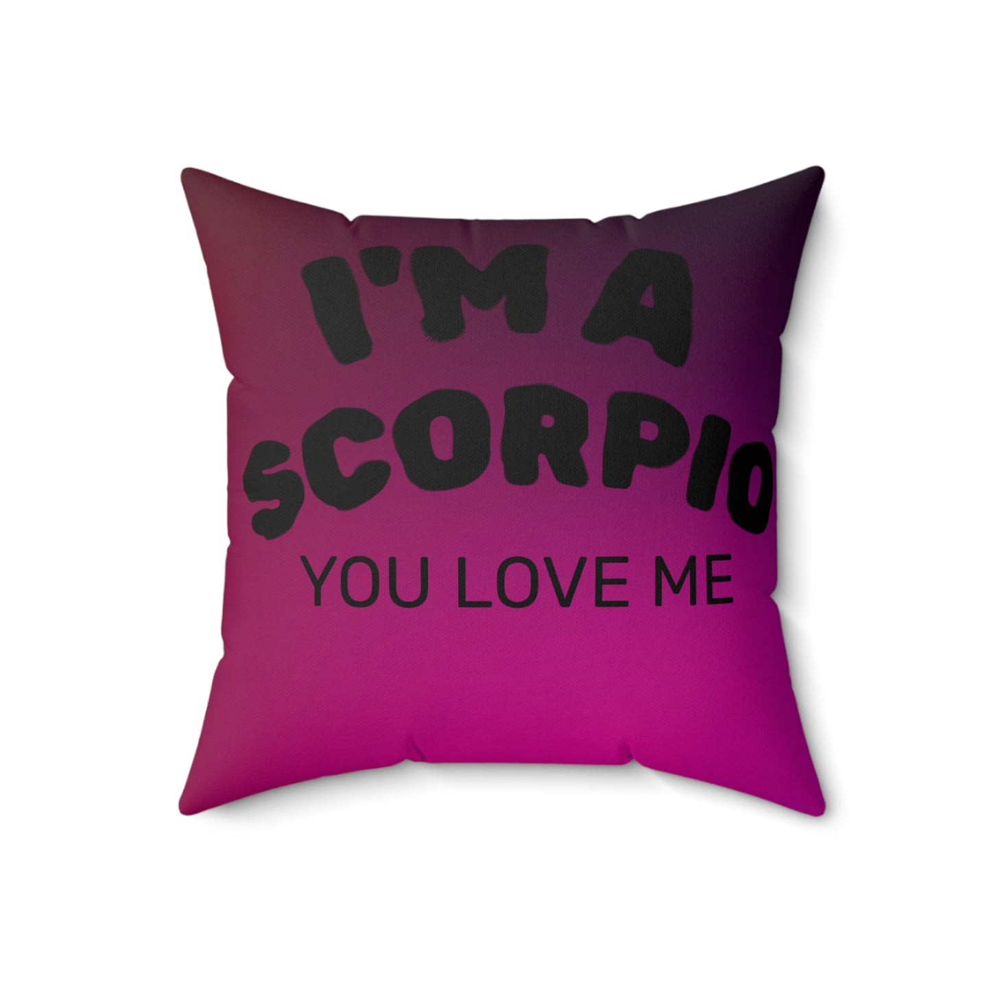 Scorpio Faux Suede Pillow - Zodiac Decor for Astrology Lovers