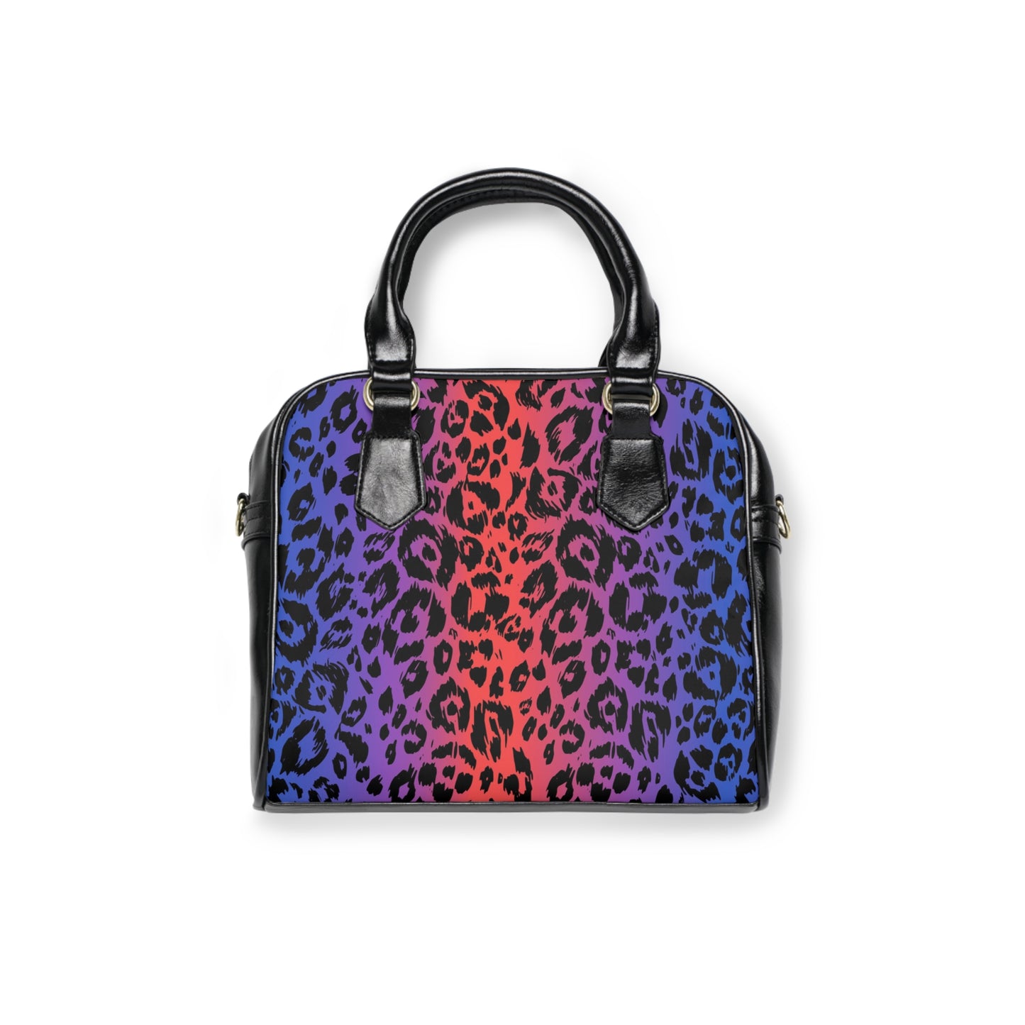 Vibrant Leopard Print Shoulder Handbag