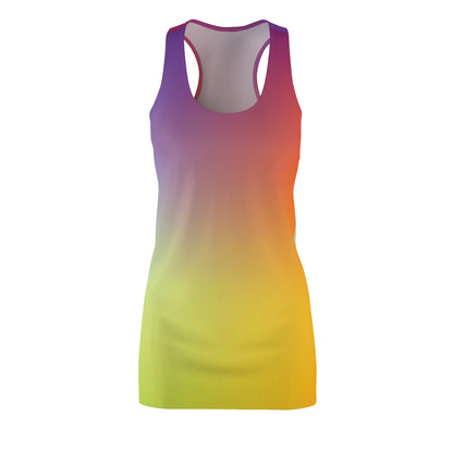 Gradient Bliss Racerback Dress | Rainbow Summer Vibes, Casual Style, Travel-Friendly Fashion