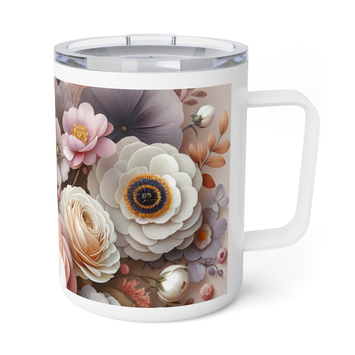 Floral Insulated Coffee Mug | 10oz | Perfect Gift for Coffee Lovers, Tea Enthusiasts, Flower Aficionados, Home Decor, Mother's Day, [...]